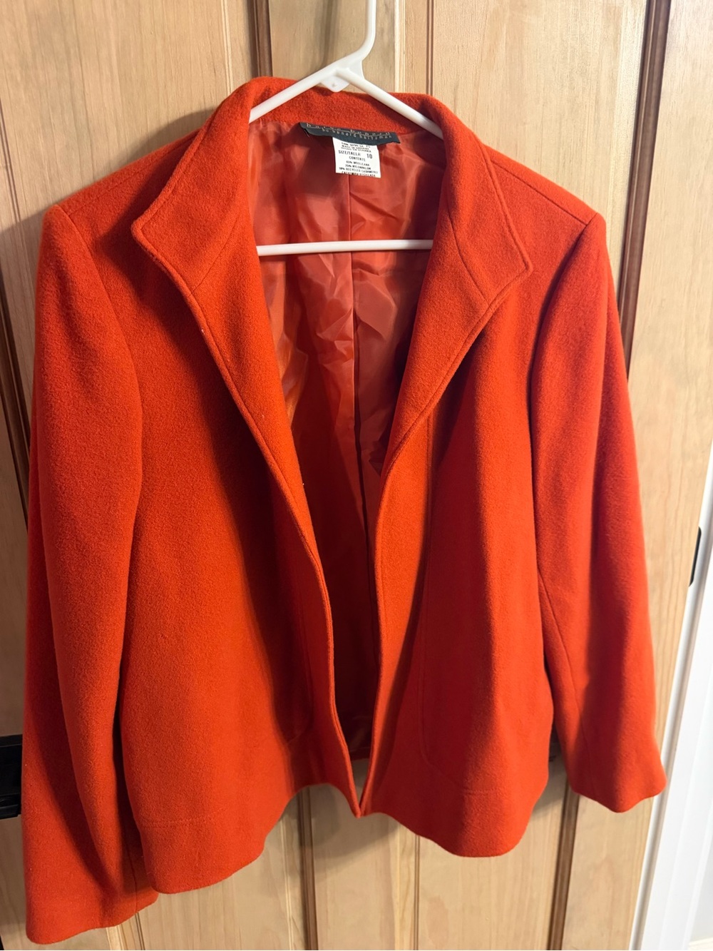 Vintage Women’s harve benard orange wool blend blazer